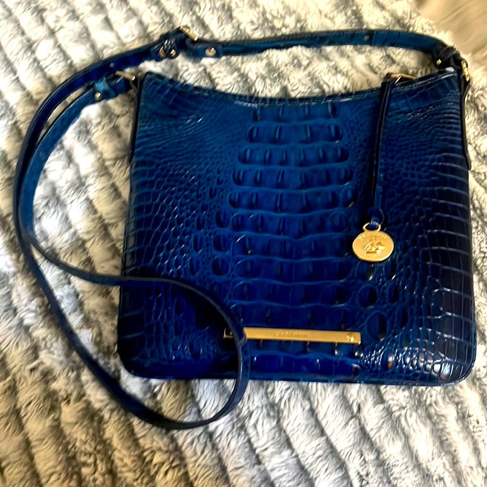 Brahmin Cross Body Bag - Cobalt blue.